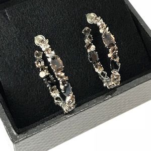Alexis Bittar Smoky Quartz and Diamond earrings